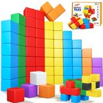 Magnetic Blocks for Kids 3-5 Toddler Magnet Tiles Construction Building Toys for 3 4 5 6 7 8+ Year Old Boys Girls Kids STEM Educational Montessori Sensory Toys Cubes Christmas Birthday Gifts-32PCS