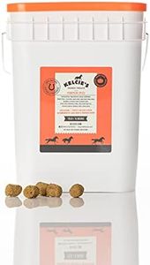 Kelcies Pumpkin Spice Horses Treats - Low Sugar, Starch, and Carbohydrates | Healthy Treats for Horse Supports Superior Digestion 15 Pound Bucket (Pack of 1)