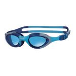 Zoggs Super Seal Kids Swimming Goggles, UV Protection Swim Goggles, Quick Adjust Split Yoke Comfort Strap, Fog Free Clear Swim Goggle Lenses, Zoggs Goggles kids 6-14 years, Blue/Grey/Camo