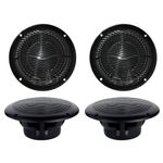STUDIOFINIX 6.5 Marine Speakers Waterproof,Power Output 120 Watts Each, Perfect for Boat, ATV,UTV, Golf Cart,Camper,RV,Hot Tub,4 Speakers
