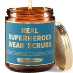 Real Superheroes Wear Scrubs - Nurse Appreciation Gift for Nurses Doctors Dentists Veterinarians - Mothers Day Present Idea for RN LPN NICU Nurse - Thank You Gifts for Birthday, College Graduation