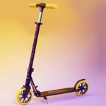 Lifelong Scooter for Kids 5+ Years-Foldable Aluminum Kids Scooter with Four Height Settings for Handle-Kick Scooter Capacity 120Kg-Baby Scooter Toys, Purple & Yellow