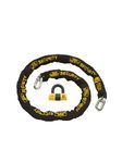 Burg-Wachter 2M 12mm Sold Motorbike Security Chain Gold Lock, Black