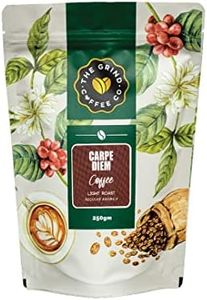 The Grind Coffee Co. | Carpe Diem | 250 g| 100% Arabica Pure Indian Roasted Ground Coffee Sourced Directly From Coorg | Light Roast | Moka Pot (Medium Fine Grind)