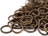TheBeadChest Bronze 10mm Round Open Jump Rings, Pack of 100