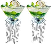 Octopus Cocktail Glass Creative Martini Drinkware Bar Goblet Tools Snifters (120ML Transparent Glass 2)