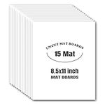 AUEAR, White 8.5x11 Uncut Mat Matte