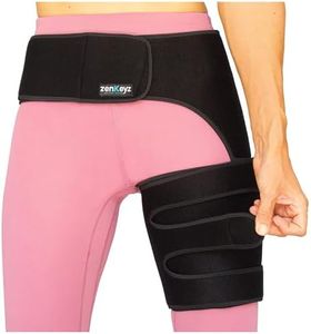 Copper Compression Hip Brace Sciatica - Groin Wrap for Pain Relief Thigh Compression Sleeve - Support for Hip Flexor Arthritis for Pulled Muscles-Sciatica Nerve Brace Injury for Men and Women (Left