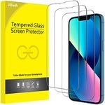 JETech Full Coverage Screen Protector for iPhone 13/13 Pro 6.1-Inch, 9H Tempered Glass Film Case-Friendly, HD Clear, 3-Pack