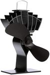 Ecofan 810EUXBX Heat Powered Wood Stove Fan, Black, Multilingual