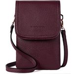 BOSTANTEN Crossbody Bag For Women Leather Small Crossbody Purse Cell Phone Wallet Purses Should Bag Red