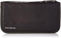 Samsonite Unisex-Adult RFID Zip Close Travel Wallet, Black, One Size, RFID Zip Close Travel Wallet