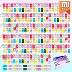 170 PCS Mini Pop Fidget Keychain To