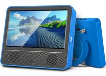 Jexiop 7" IPS 720P Screen Mini TV,Portable TV with Digital ATSC Tuner,USB/TF Port,HDMI Input,DC-12V TV for Camping Caravan Kitchen (Blue)