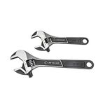 Crescent ATWJ2610VS 2 Pc. Wide Jaw Adjustable Wrench/Spanner Set 6"/152 mm & 10"/254 mm, Multi