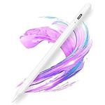 AMZCASE Stylus Pen for iPad 2018-2022, Pencil Compatible with Apple iPad 10/9/8/7/6th,iPad Mini 6/5th,iPad Air 4/3th,iPad Pro 11'/12,9',Capacitive pen with 4 Tips,Palm Rejection(White)