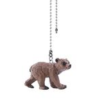 Dotlite Bear Ceiling Fan Pull Chain,12in Cute Bear Fan String Pulls Charm Extension Decorative,3mm Diameter Beaded Fan Light Pull Chains Extender Ornaments with Connector for Kids Room