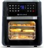 SOLARA 12L Air Fryer Oven for Home Kitchen, 1800W OTG Air Fryer Oven 12 Litre with 12 Presets, 6 Accessories, Grill, Roast, Bake, Reheat, AirFryer OTG, XX-Large, Recipe E-book, 1 Year Warranty, Black