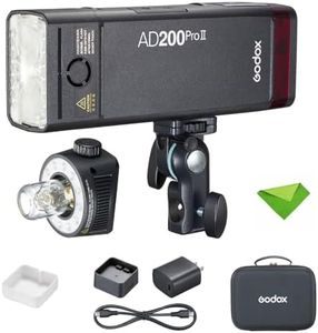 GODOX AD200 Pro II AD200ProII 200Ws 2.4G TTL Flash Strobe, 500 Full Power Flashes, Recycle Time Approx.0.01~1.8s Pocket Strobe Flash for Canon, Sony, Nikon, Fuji, Olympus, Panasonic(AD200Pro Upgraded)