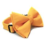 That Dog In Tuxedo Butter Yellow Solid Colour Dog Bow Tie (Size - XL)