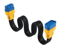 PLAYOCCAR OBD-II Extension Cable 16 Pin Male to Female Adapter, OBD2 Extender Cord for Automotive OBD Diagnostic Scan Tool with Nylon Protection (60cm/23.62inch),Unique Gifts for Father