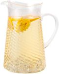 Lily's Home Shatterproof Acrylic Pitcher with spout, Versatile Plastic Pitcher for Water, Juice, Iced Tea, Milk, Iced Tea Beverage Carafe, Large Iced Tea Pitcher, Dishwasher Safe Top Rack, 2.5QT/80 OZ