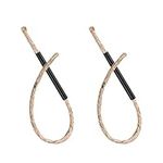 NA 2 Pcs Survival Tinder Wick Fire Starter Ropes Wax Infused Jute Tinder Cord Essential Survival Tools for Camping