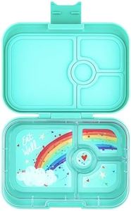 Yumbox Panino Leakproof Bento Lunch Box Container for Kids & Adults (Miami Aqua Rainbow)