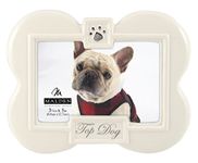 Malden International Designs Top Dog Ceramic Milestones Picture Frame, 3-1/2-Inch by 5-Inch