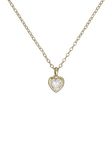 Ted Baker Hannela Crystal Heart Pendant Necklace For Women (Gold/Crystal)