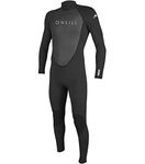 O'Neill Men's Reactor-2 3/2mm Back Zip Full Wetsuit, Black/Black, XL