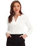 Allegra K White Blouses