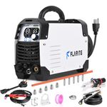 FLARING Plasma Cutter,65A Non-Touch Pilot Arc Plasma Cutter Machine [Large LED Display] with 120V/240V Dual Voltage Inverter IGBT 5/8" (15.9mm) Clean Cut Post Air and 2T/4T, Update 7th Plasma Cutters