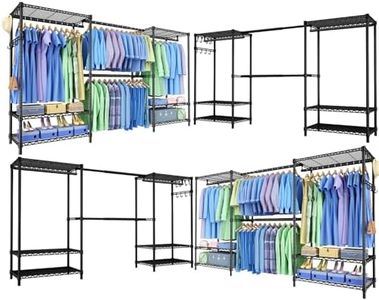 Mapleyard Clothing Rack for Hanging Clothes, Modular Closet Storage System
