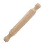 Wooden Rolling Pin for Baking (40 X 4 CM) with Profiled Palm Supporting Edges - Wood Dough for Fondant, Pie Crust, Cookie, Pastry, Dough - Professional Standard Rolling Pins