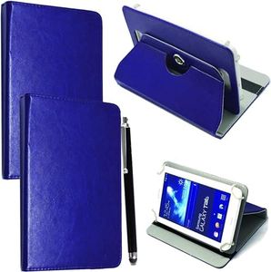 EKAM 7inch Tablet Case - Universal PU Leather Stand Folio Case Cover for All 6",6.8",7" Tablets, Fit for Kindle eReaders Fire Tablet- Kobo/Voyaga/Lenovo/Sony E-Book/iPad Mini 5 4 3 2 1 (Blue)