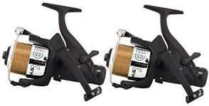 2x Carp Fishing Max 60 2BB Carp Bait Free Runner Reel With 10lb Line New