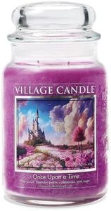 Village Candle Once Upon A Time, Large Glass Apothecary Jar, Scented Candle, 21.25 Oz