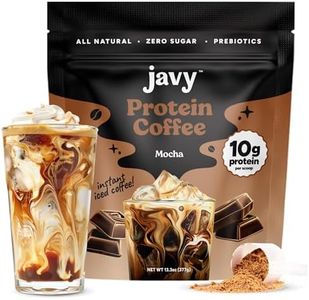 Javvy Mocha Protein Coffee - Premium Whey Protein & Instant Iced Coffee - 100% Arabica Coffee - Zero Artificial Flavors & Sweeteners, 20 Servings