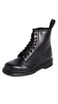 Dr. Martens, 1460 Mono Original 8-Eye Leather Boot for Men and Women, Black Smooth, 8 US Women/7 US Men