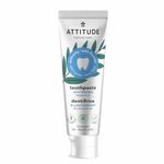 ATTITUDE Toothpaste with Fluoride, Prevents Tooth Decay and Cavities, Vegan, Cruelty-Free and Sugar-Free, Whitening, Peppermint, 120 grams