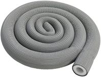 URBEST Pipe Insulation Tubing 1" x 3/8" Heat Preservation Insulated 6-Foot Length Handle Grips (Grey-19x10)