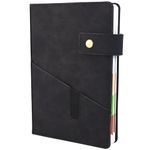 Academic Diary Diary 2024-2025 A5 Page A Day,Productivity Daily Planner from Jul 2024 to Jun 2025 With Monthly Tabs, and Colorful Side Panels (8.5x5.9 inch)-Black