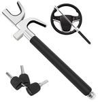 SURDOCA Multifunction Steering Wheel Lock – High Security Anti Theft Steering Wheel Lock with Window Breaker – Universal Car Wheel Lock – Easy Installation Fit for Auto Truck SUV Van