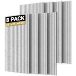 TONOR 8 Pack Large Acoustic Panels,47.2'' x 23.6'' x 0.35'' Acoustical Wall Panel, Self-Adhesive Sound Proof Panels, Decorative Soundproof Wall Panels for Echo Absorption for Home Studio Office, Grey