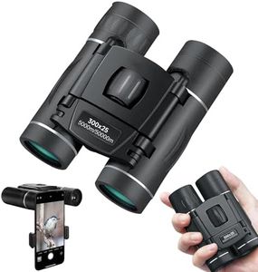 300x25 Binoculars for Adults and Kids, High Powered Mini Pocket Binoculars with Phone Adapter, Waterproof Compact Binoculars for Bird Watching, Hunting, Concert, Theater, Opera, Traveling, Sightseeing