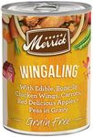 Merrick Grain Free Wet Dog Food, Premium And Wholesome Gluten Free Canned Adult Dog Food, Wingaling Recipe - (Pack of 12) 12.7 oz. Cans