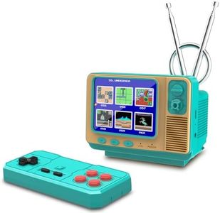 E-MODS GAMING Handheld Game Console Built in168 Video Game Mini TV for Kids Party Favors 3.0 Inch Screen Retro Game Console Support Two-Player Gamepad Birthday Gift for Children/Adult