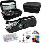 Handheld Sewing Machine, Beginner's Sewing kit with Storage, Two Power Supply Modes, Electric Switch, Simple Operation, Portable Mini Sewing Machine, Beginner's Sewing Machine.(Black)