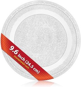 Saffire 9.6" / 24.5cm Small Glass Microwave Plate - Flat Bottom Plate Replaces 3390W1A035